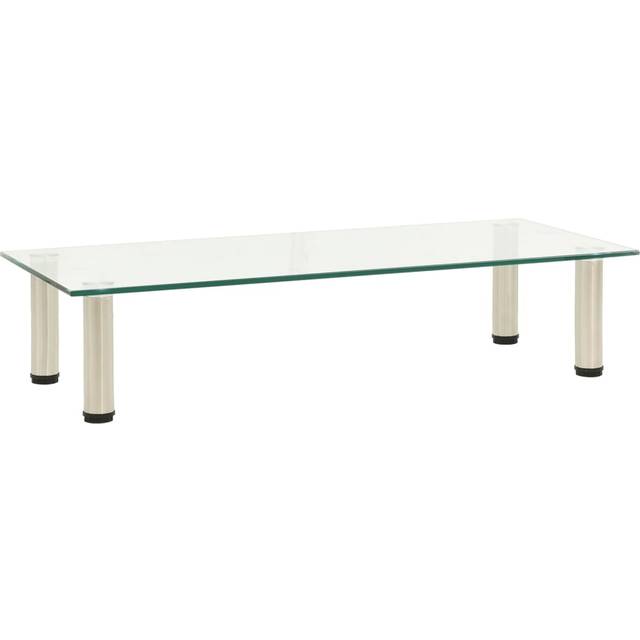 TV-bänk svart 80x35x17 cm härdat glas