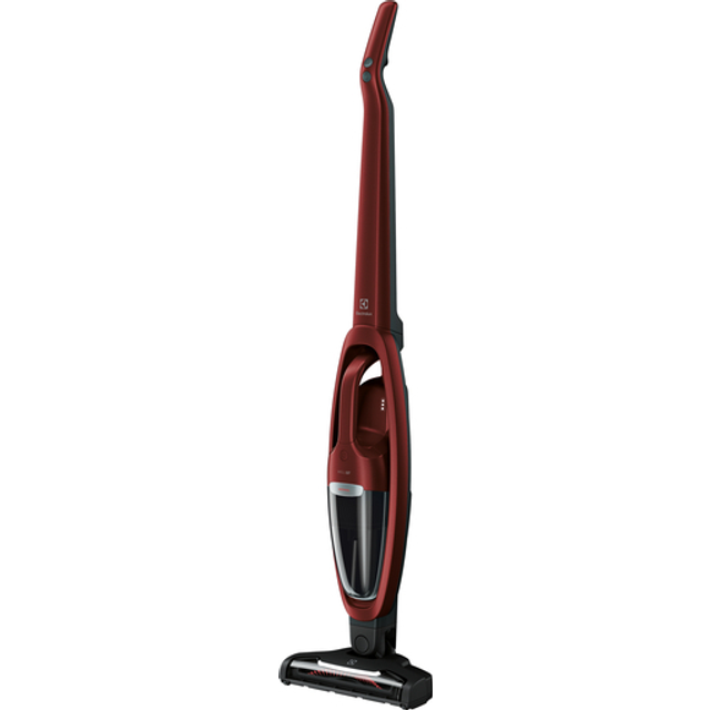Electrolux Well Q7 Animal Två-i-En Skaftdammsugare Modell WQ71-ANIMA, Tillbehör för djurhår, katthår och hundhår. Den sladdlösa dammsugaren med avtagbar handdammsugare är perfekt för dig med djur, Röd