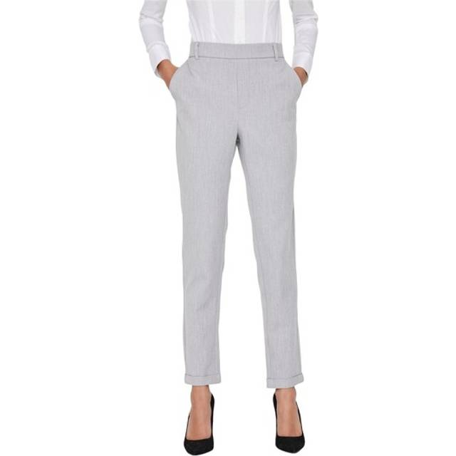 VERO MODA dam Byxor Vmmaya Mr Loose Solid Pant Noos, Ljusgrå melange, L / 32L
