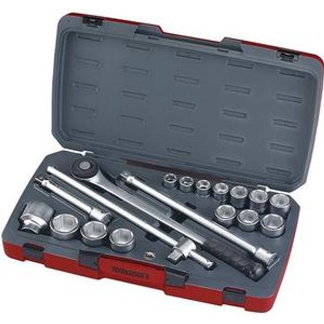 Teng 18 Piece 3/4 Drive Metric Socket Set & Ratchet, Extension In Case, T3418-6
