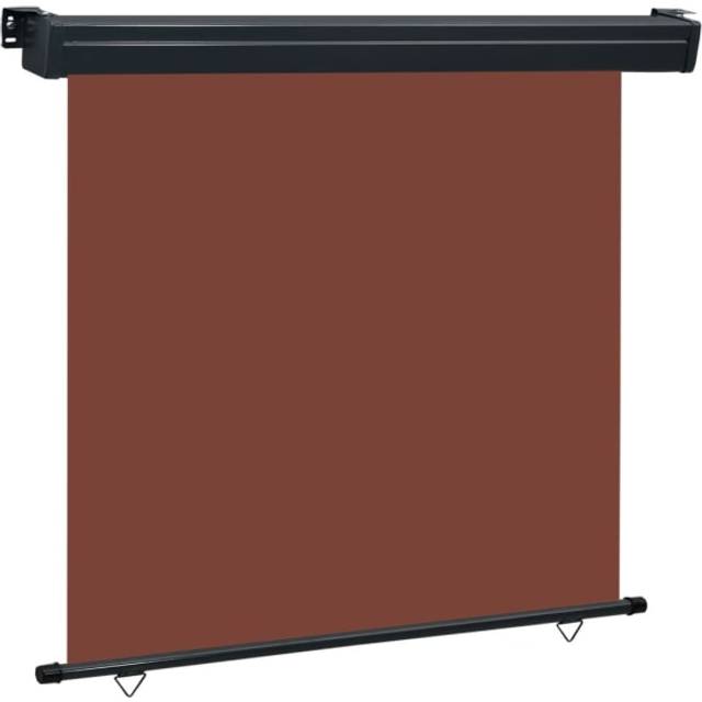 vidaXL Balcony Side Awning 165x250 cm Black