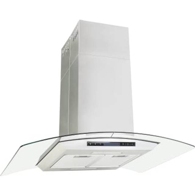 Köksfläkt med LCD för köksö 90 cm 756 m³/tim LED