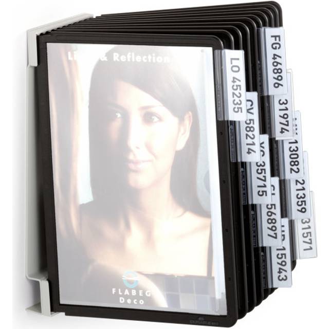 Durable Display Panel System Vario Wall 10 A5 - Coloured profile frame