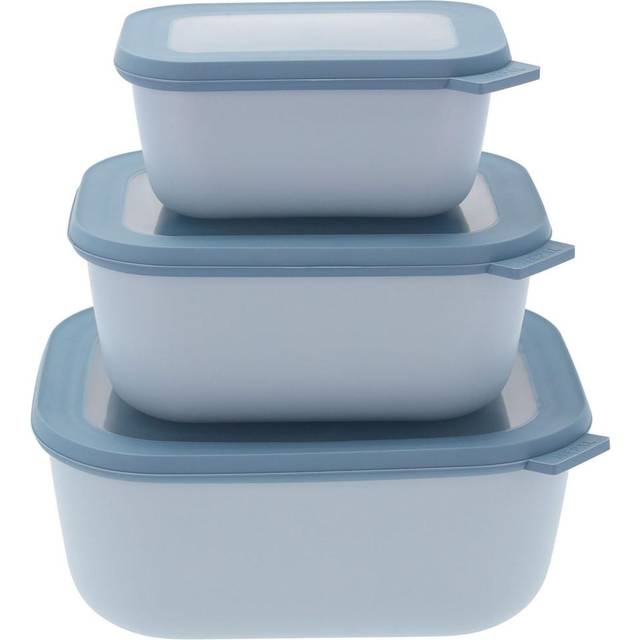 Mepal Cirqula Rectangular Large 3 Piece Set Nordic Blue