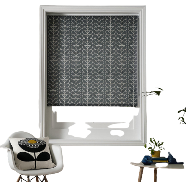 Orla Kiely Roller Blind Linear Stem Cool Grey