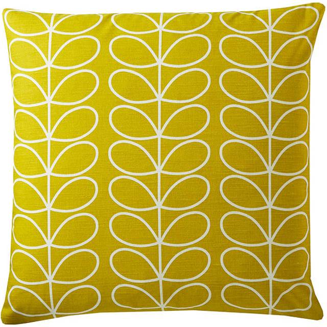 Orla Kiely Cushions 50 x 50cm SMALL Linear Stem Sunflower Filled Cushion