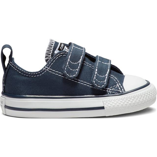 Converse Infant Boys Easy-On Velcro Ox Trainers - Navy/White, Navy/White, Size 2 Younger