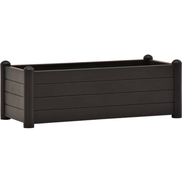 vidaXL Garden Raised Bed PP Anthracite Outdoor Planter Planting Plant Box