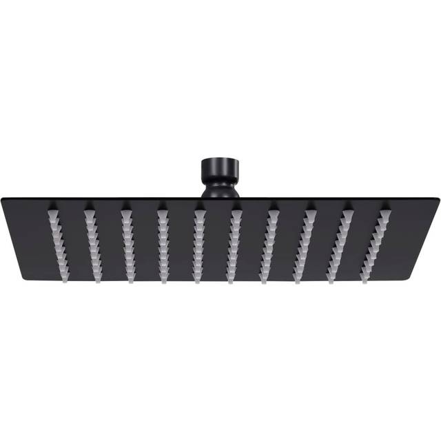 vidaXL Rain Shower Head Stainless Steel 20x20 cm Square Black