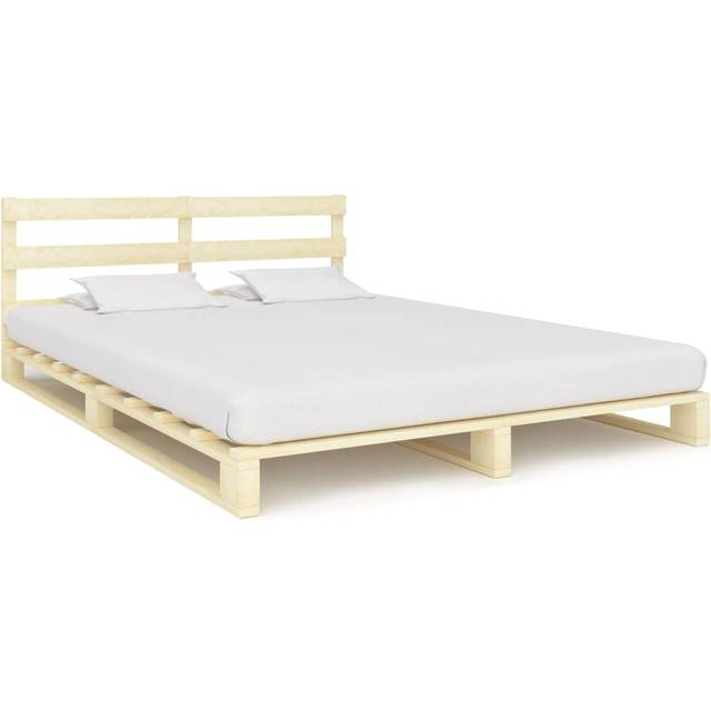 VidaXl Pallsängram Massiv Furu Med Huvudända 200X200 Cm