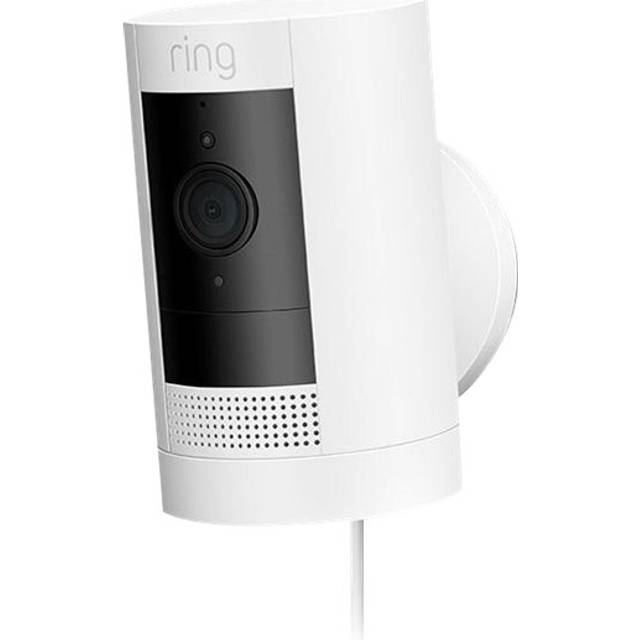 Ring Stick Up trådansluten säkerhetskamera (vit)