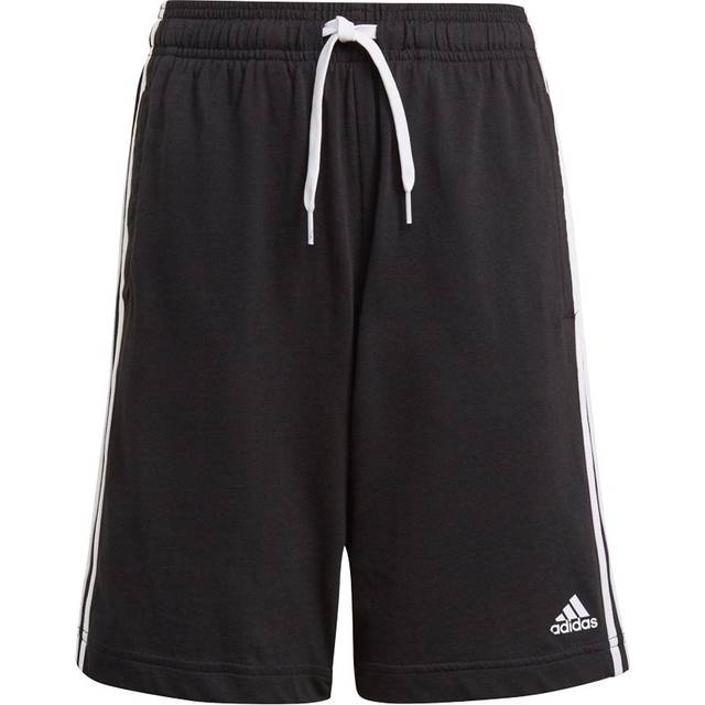 adidas Essentials 3-Stripes Shorts - Black / White - 15-16Y