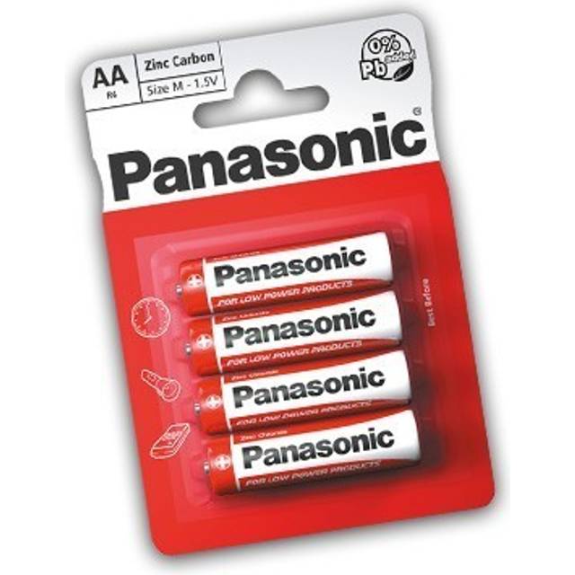 Panasonic AA B4 Non Price Zinc R6rz/4bp Eu