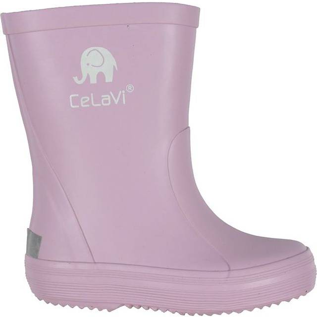 Celavi Girls Lilac Pink Rubber Rain Boots - 21