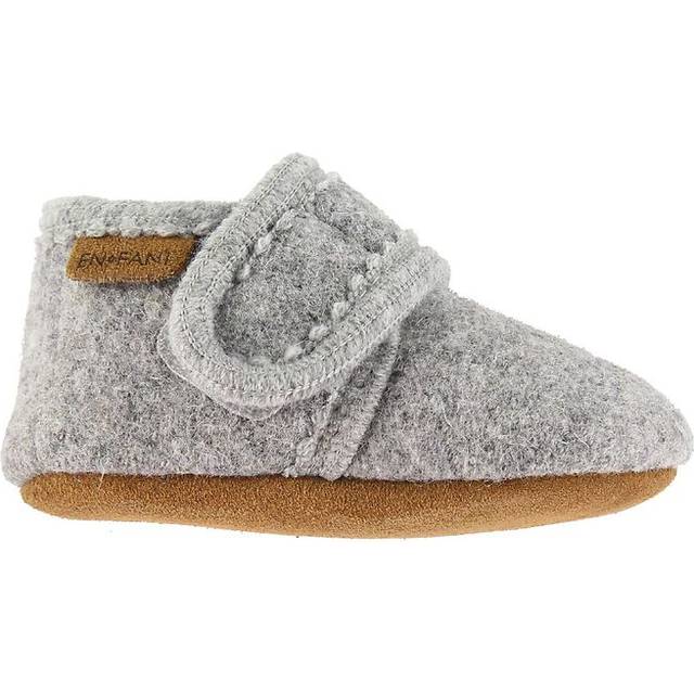 En Fant Baby Wool Slippers Stl. 27\28 - Tofflor Från Magasin - Grey Melange (27\28)