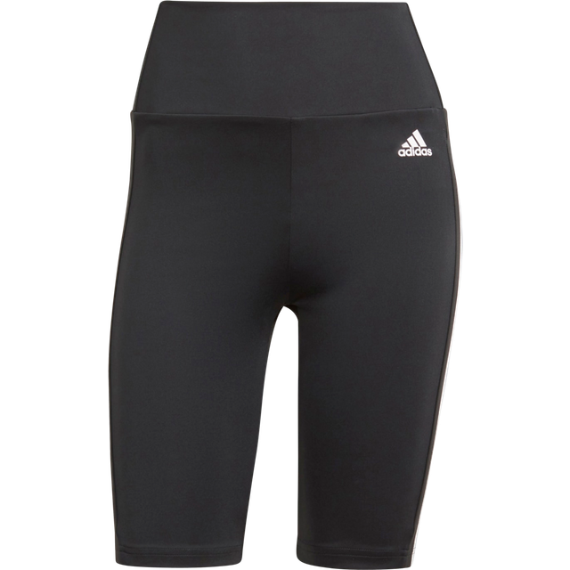 adidas Performance Womens Designed to Move High-Rise Short Sport Leggings - Black Recycled Material - Size Small