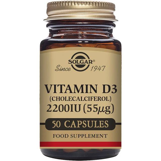 Vitamin D3 2200 IU (55 ug) 50 kapslar - Solgar