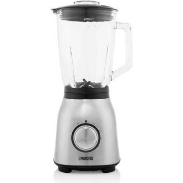 Blender Princess 212091 Borstat Rostfritt Stål, Rostfritt Stål Och Glas, 4 Hastigheter Och Pulsfunktion, 1.5 L, 6 Blad