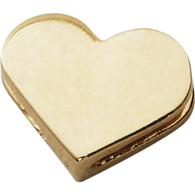DESIGN LETTERS Heart 18K Gold Plated Silver |Guld |One Size