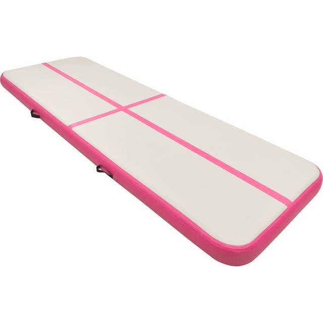 vidaXL Inflatable Gymnastics Mat with Pump 400x100x20 cm PVC Blue