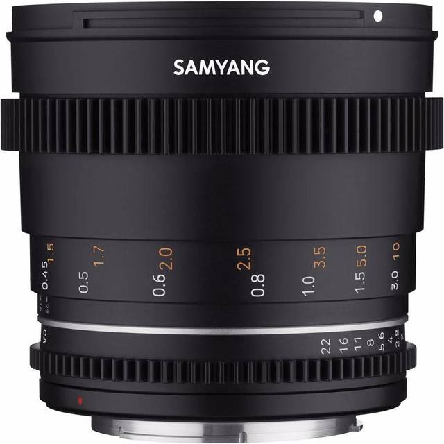 SAMYANG 50mm T1.5 VDSLR MK2 Canon RF - fast T1.5 normal cine and video lens for Canon RF mount, 50 mm fixed focal length, follow focus gear rims fu...