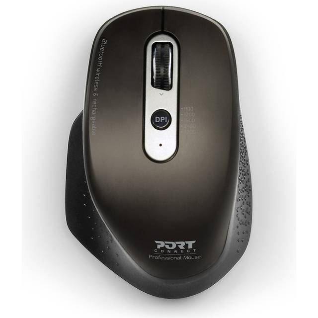 Trådlös och uppladdningsbar professionell Bluetooth-mus, svart