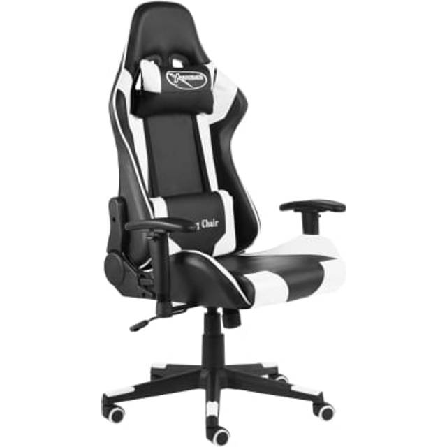 Snurrbar gamingstol vit PVC