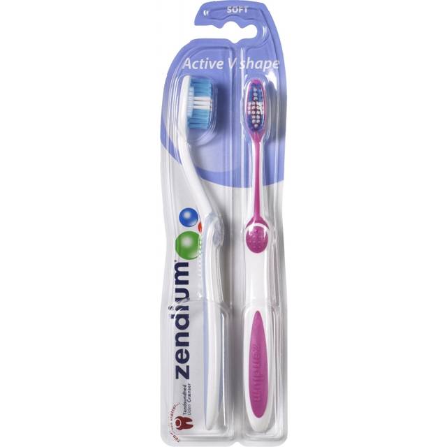 Zendium V-Shape Tandborste Soft - 2 st