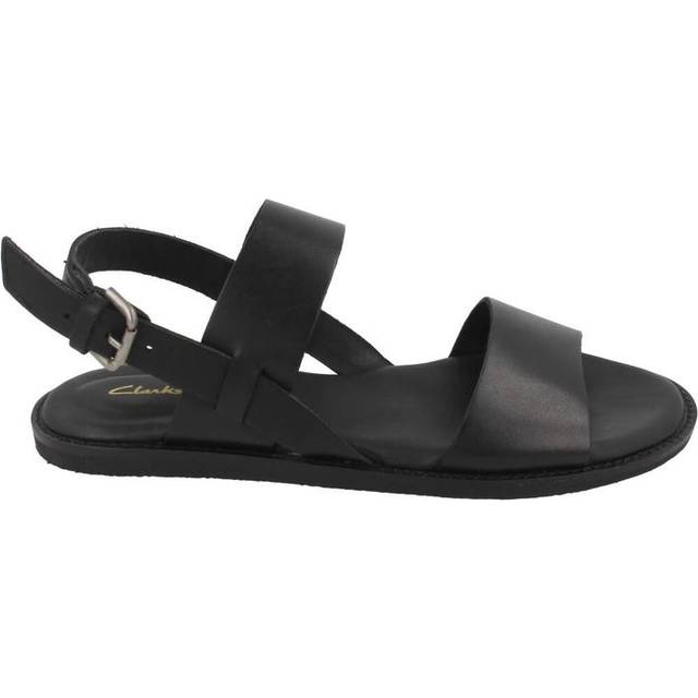 Clarks, Flat Sandals, female, Black, 4 UK, Karsea Strap Flat Sandals