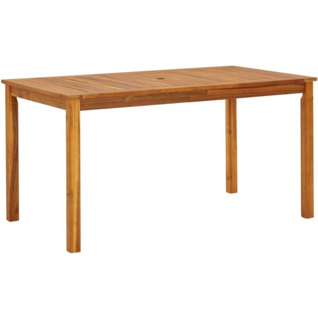 Garden Table 140x80x74 cm Solid Acacia Wood - Vidaxl
