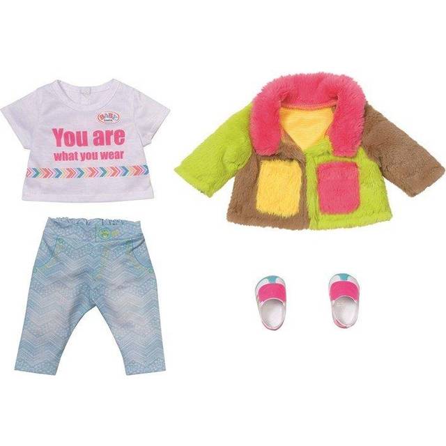BABY born Deluxe Colour Coat 43cm - For Toddlers 3 Years & Up - Easy for Small Hands - Includes Coat, Shirt, Trousers & Shoes