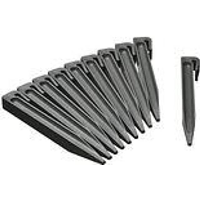 Nature 10x Garden Anchor Pegs Grey Small Flexible Outdoor Grass Border Panel