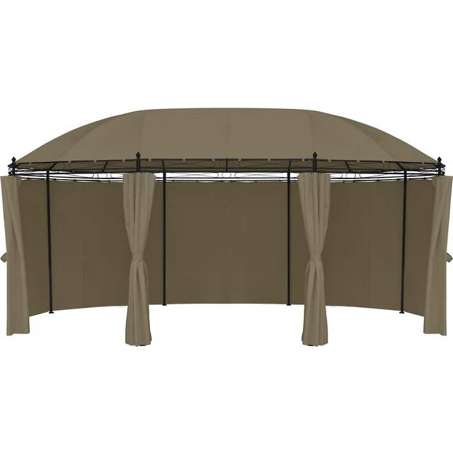 Paviljong med draperier 520x349x255 cm antracit