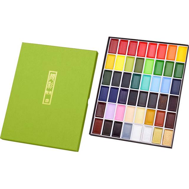 Kuretake Zig Gansai Tambi Watercolors Set 48 Colors