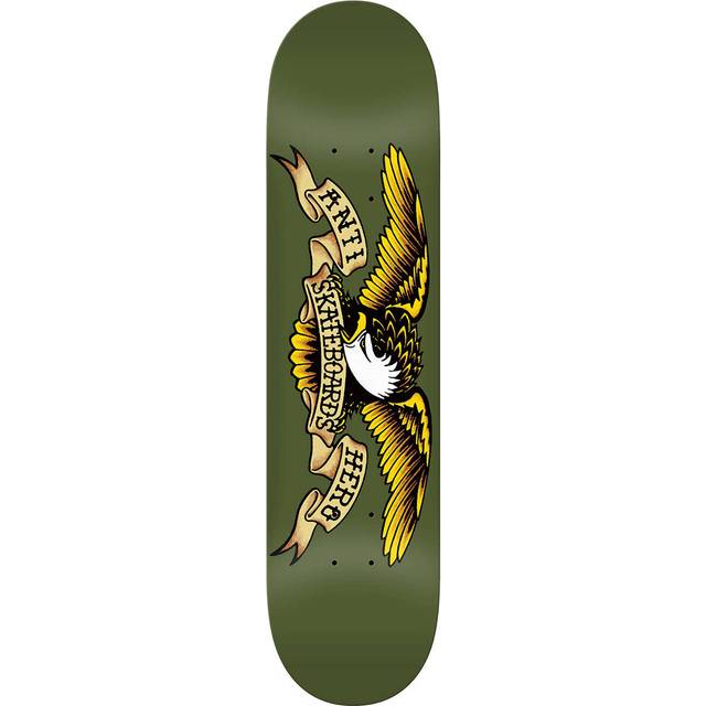 Antihero Classic Eagle Skateboard Deck (Olive)