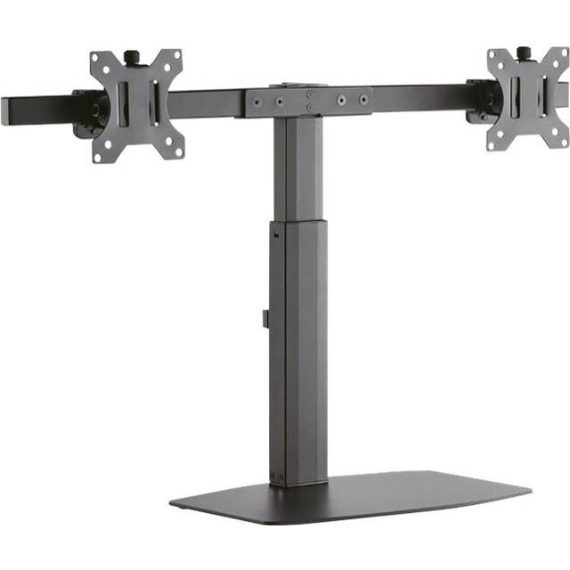 Newstar FPMA-D865BLACK snygg lutning/vrid/rotera skrivbordsstativ – svart Dubbelt fäste Svart