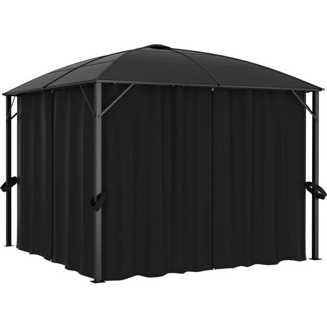 vidaXL Gazebo with Nets 300x300x265 cm Anthracite