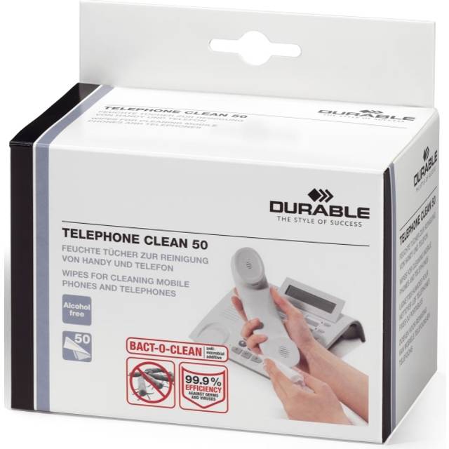 Durable Durable Telephone Cleaning Wipes (Pack 50) 578502
