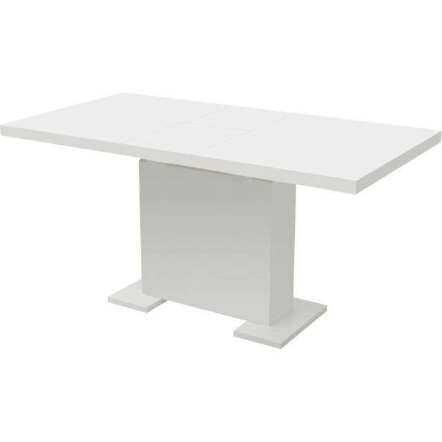 vidaXL Extendable Dining Table High Gloss White