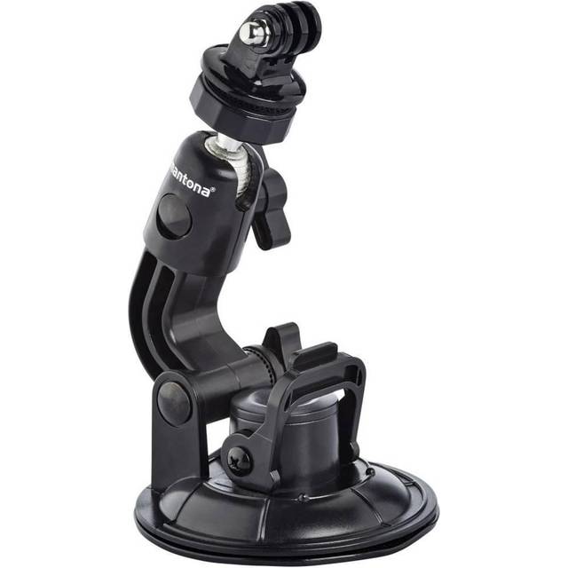 Mantona suction cup mount 1-leg size XL (9cm suction cup, for GoPro Hero 11 10 9 8 7 6 5 4 3+ Session and other compatible action cams)