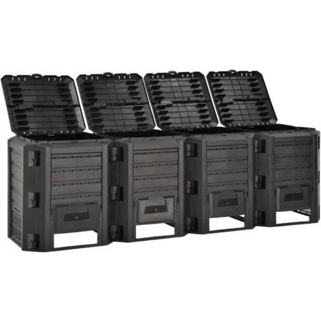 kompostbeholder 1600 l sort