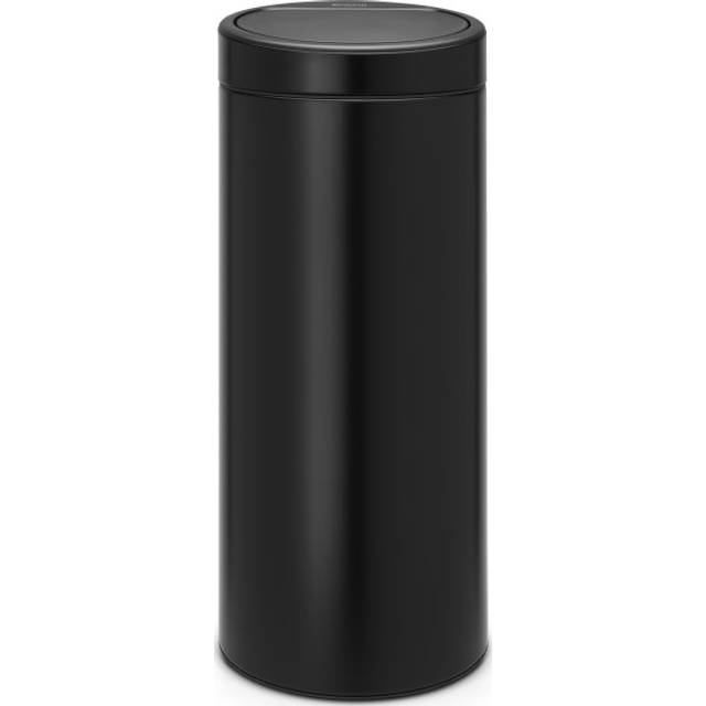 Brabantia 30L Touch Bin - Matt Black, Black