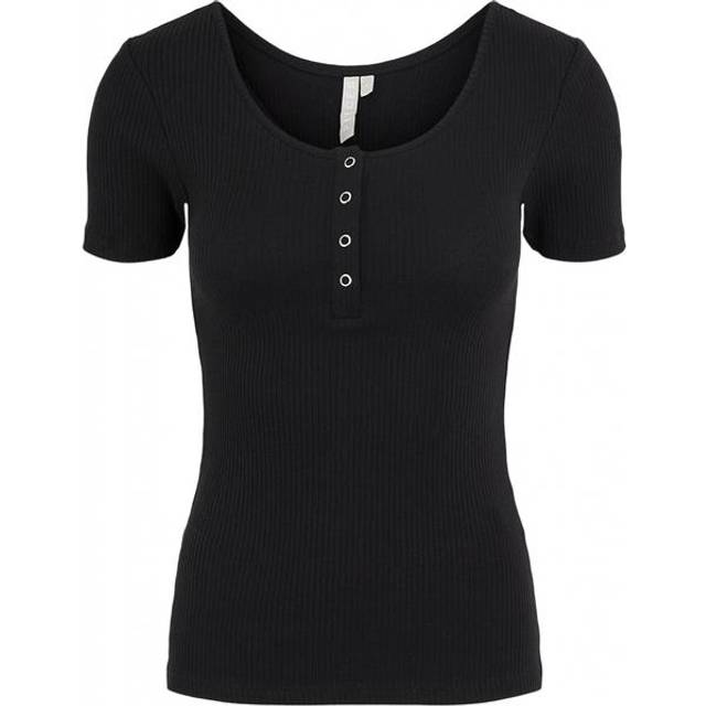 Women's T-shirt Pieces Kitte - Noir - XL