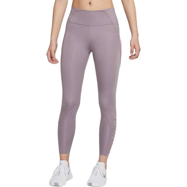 One Luxe W 7/8 träningtights, PURPLE SMOKE/CLEAR, Dam, L