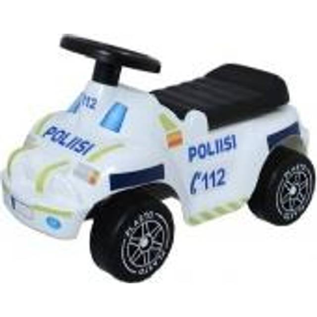 Plasto Sparkbil med tysta hjul (Polisbil)
