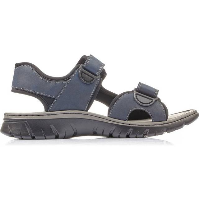Rieker klassiska herrsandaler 22761, herrsandaler, blå, 42 EU