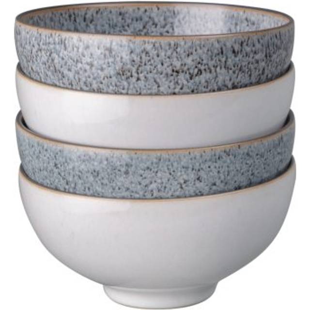 Denby Studio Grey Rice Bowl, Set of 4, Granite