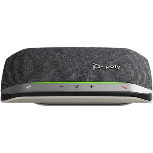 Poly – Sync 20 Bluetooth/USB-C konferenshögtalare – personlig bärbar handsfree-installation – buller och eko-dämpning – anslutning till mobiltelefoner eller datorer – lag, zoom