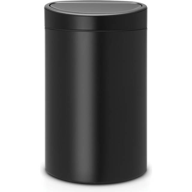 Brabantia Touch Bin New mit herausnehmbaren Inneneinsatz, Matt Black, 40 Liter