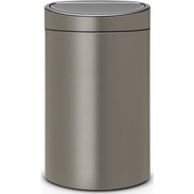 Brabantia 40L Touch New Bin - Platinum